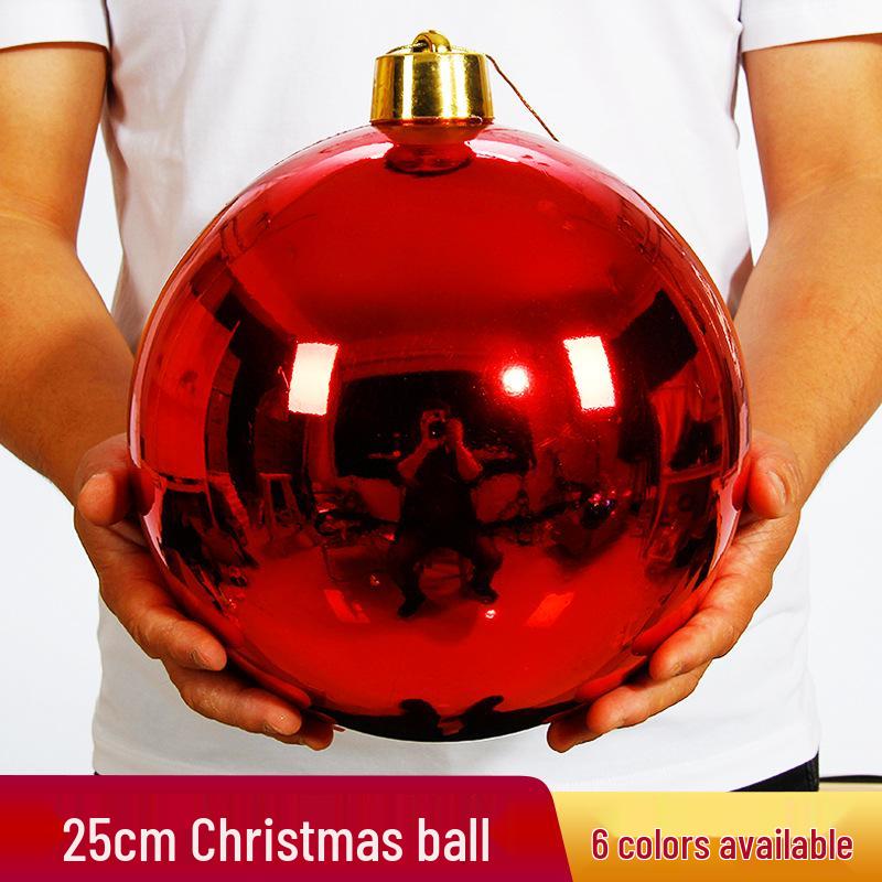 Large and Small Shiny Christmas Ball Tree Decorations