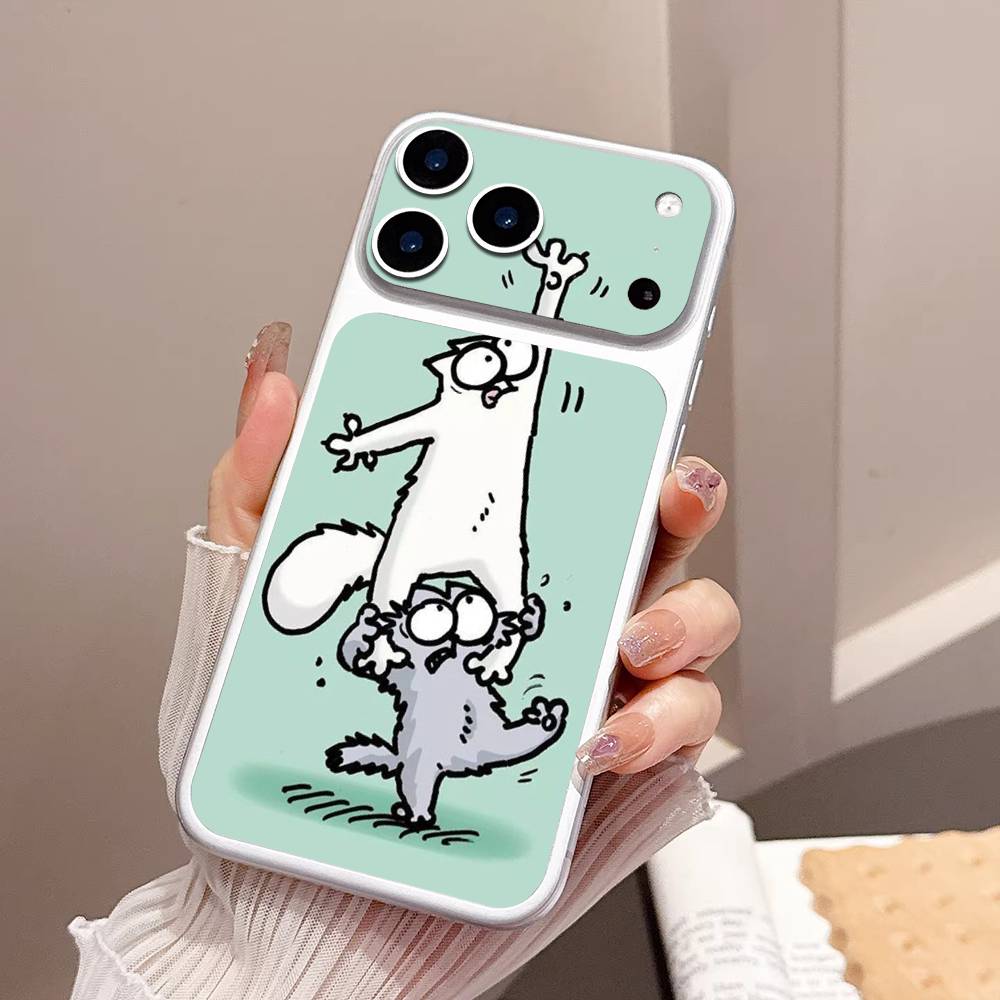

S-Simons Cat Character Anti-Scratch Back Decal Protective Wrap Skin For IPhone 17 Pro 17 Pro Max iPhone 17 Pro