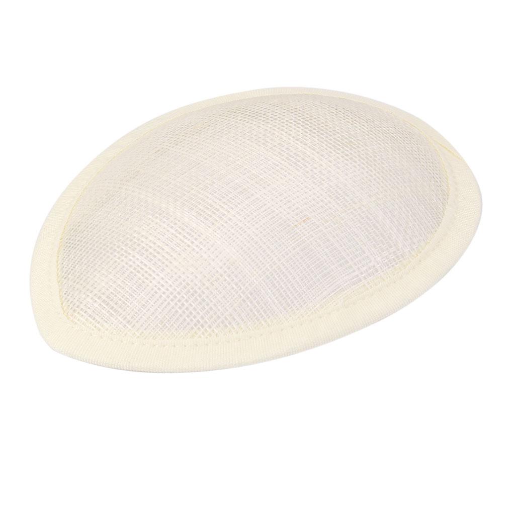 2pcs Hat Fascinator Millinery Base TearDrop Craft DIY 13cm 6 Color