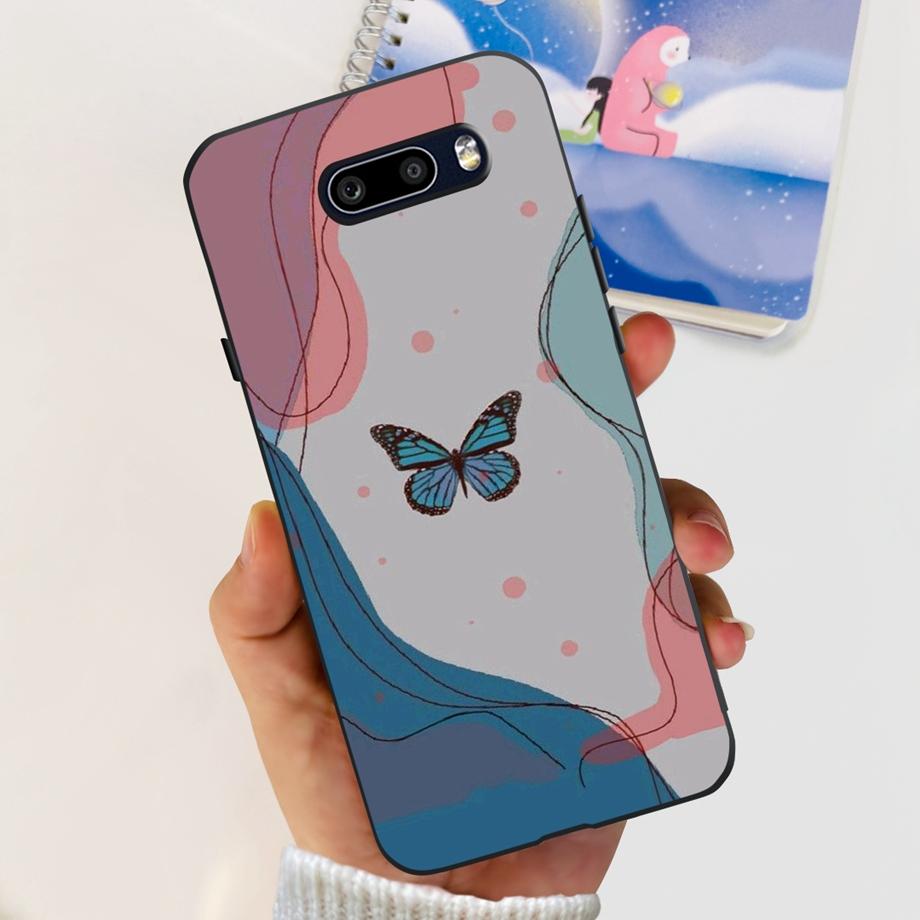 For LG G8X ThinQ Case Camera Protection Soft Clear Back Cover For LG V50S Thinq LGV50 ThinQ Phone Bumper Marble Skull Pattern