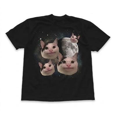 Beluga Cat Mem Funny Graphic Black TShirt