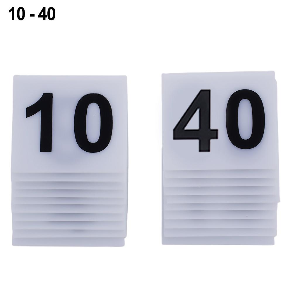 20/40pcs Acrylic Table Number Signs For Wedding Party Decor 1-40 Table Numbering Restaurant Table Display Table Number