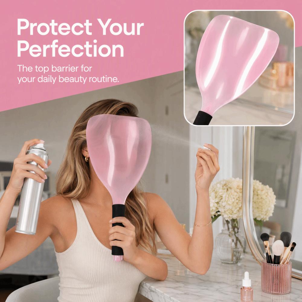 3PCS Handheld Design Hairdressing Face Protector Hair Cutting Face Mask Makeup Application