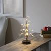 Wall-Mounted Christmas Tree, Mini LED USB Remote Control Light, Tabletop Glowing Ornament, Nordic Style, Natural Decoration, Gold (35cm)
