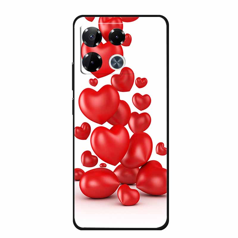 For Infinix Note 40 Pro Case Note40 Pro Plus Phone Cover Black Silicone Soft Case For Infinix Note 40 Pro Plus Back Cover Case