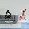 Abstract Colorful Thinker Dog Statue Decoration for Tabletop Living Room Shelf Office Bookshelf