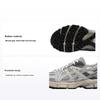 Gel-Kahana 8 Srebrny Ciemnoszary Antypoślizgowe Oddychające Amortyzujące Niskie Codzienne Buty do Biegania w Terenie Damskie Sneakersy Szaro-Brązowe 1012A978-028
