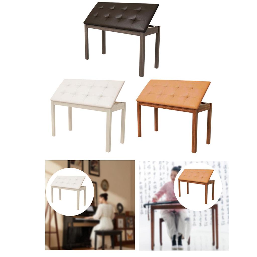 Ławka do pianina Siedzisko do pianina Wszechstronny stołek-regał Wytrzymałe krzesło-ławka do pianina dla