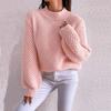 Women Pullover Sweater Casual Knitting Top Hollow Out Round Collar Jumper Office Lady Knitwear 2026 Autumn Winter Knitted Tops