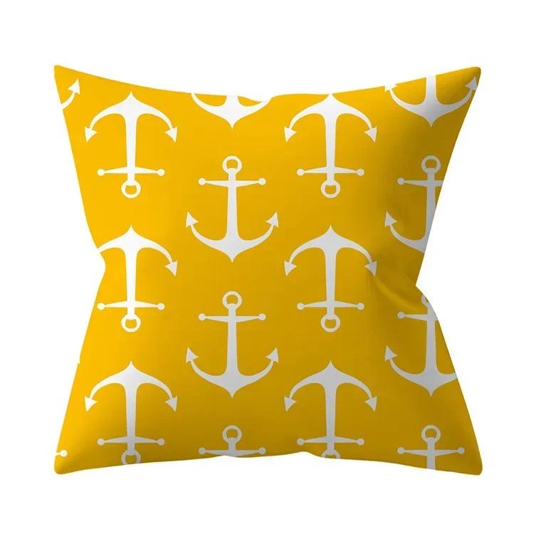 New Nordic Geometry Yellow Cushion Cases Modern Fashion Abstract Art Pillows Case Sofa Car Couch Decorative Throw Pillow 45x45cm