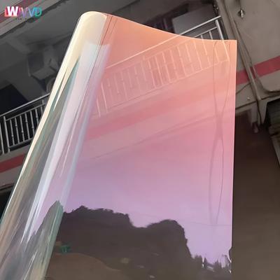 Solar Tint Film Ghost Rose Red Chameleon VLT78% Windscreen Foils Car Front Rear Window Tint Windshield Protection