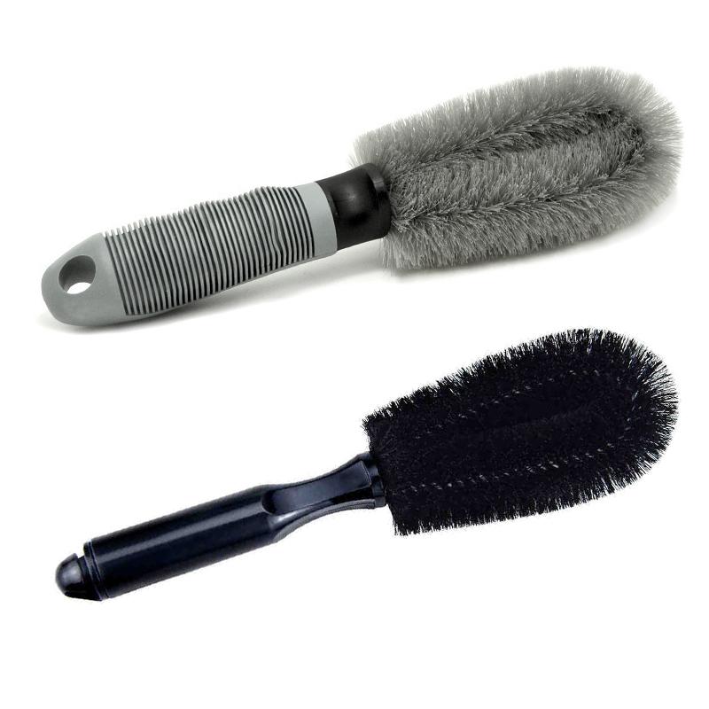 Car Wheel Rim Brush Tools Tire Cleaning Brushes short handle Rim Scrubber Car Detailing Wash Tire Brush Auto Washing Accessories