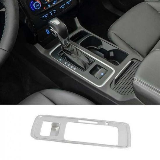 Gear Shift For Ford Escape Kuga 2017-19 Frame Trim Central Console Matte Silver
