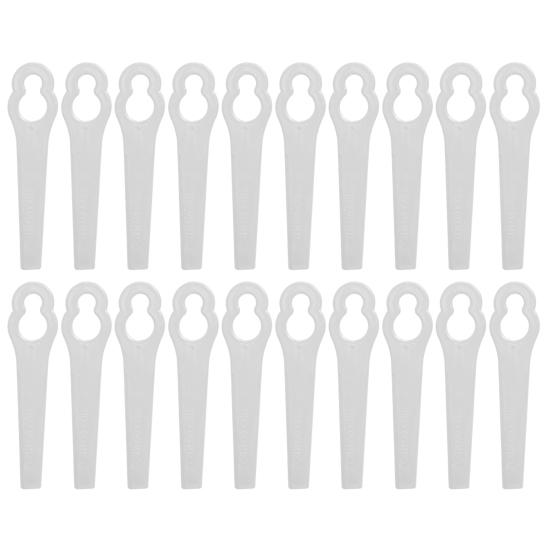 

20/50/100 шт. Лезвия для косилки Эргономичный дизайн Универсальная Простая установка Пластик для газонокосилки 20PCS белый