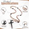 Italian-made rosary, Pope Francis, Vatican, Roman Saint, medal, cross, Saint Benedict, patron saint of students, Christianity, faith, veneration of