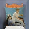 Edouard Manet World Famous Oil Painting Olympia Young Girls The Lunch Impressionism Sofa Pillow Case Gallery Art Cushion Cover