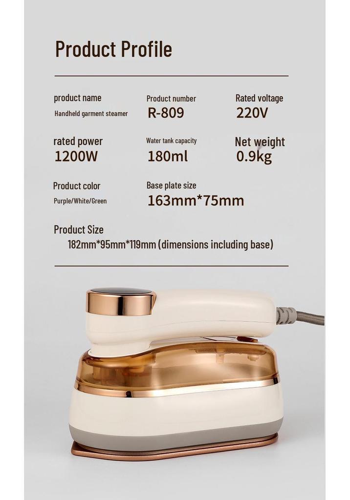 Smart Digital Handheld Garment Steamer: Three-Speed, High-Power Electric Iron