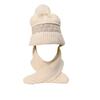 Women's Winter Warm All-in-One Knitted Hat Scarf Comfortable Windproof Elastic Cycling Earmuffs Warm Hat Outdoor Ski Bonnet Hat
