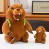 Roaring Groundhog Plush Toy Backpack Nutria Doll Children's Pillow Birthday Gift