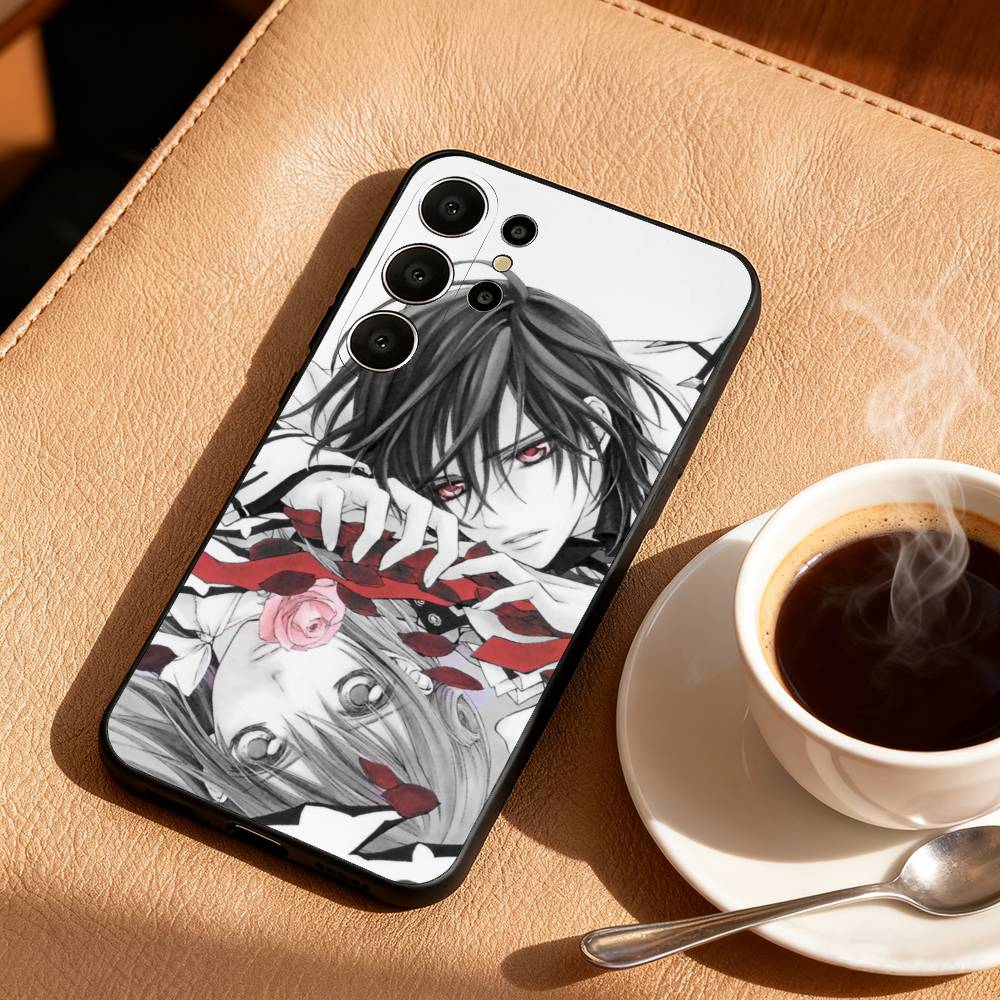 Anime M-Manga Vampire Knight Phone Case For Samsung S26,S25,24,23,22,30,21,10,9,Ultra,Plus,Lite,Black Soft Case