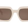 Celine Logo Design Square Sunglasses Unisex sunglasses White CL40304U25E