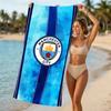 Beach Towel with Manchester City Football Club Pattern - Soft,absorbent,machine Washable Lightweight&Modern,swimming,Travel Essentials
