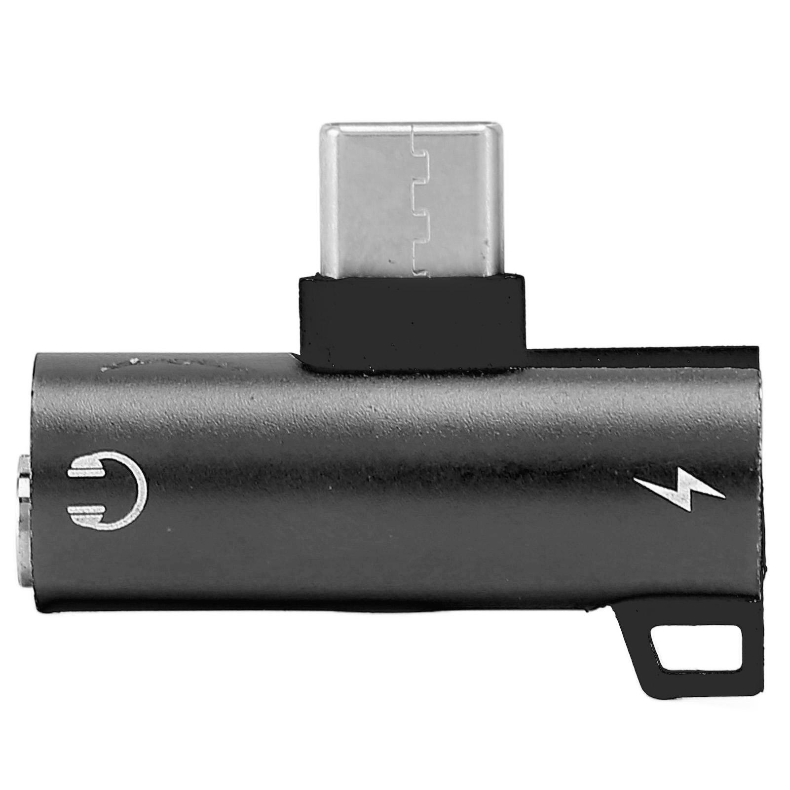 

Адаптер для наушников TypeC на 3,5 мм, зарядное устройство 2 в 1, разъем HIFI, с функцией быстрой зарядки PD(черный ) чёрный