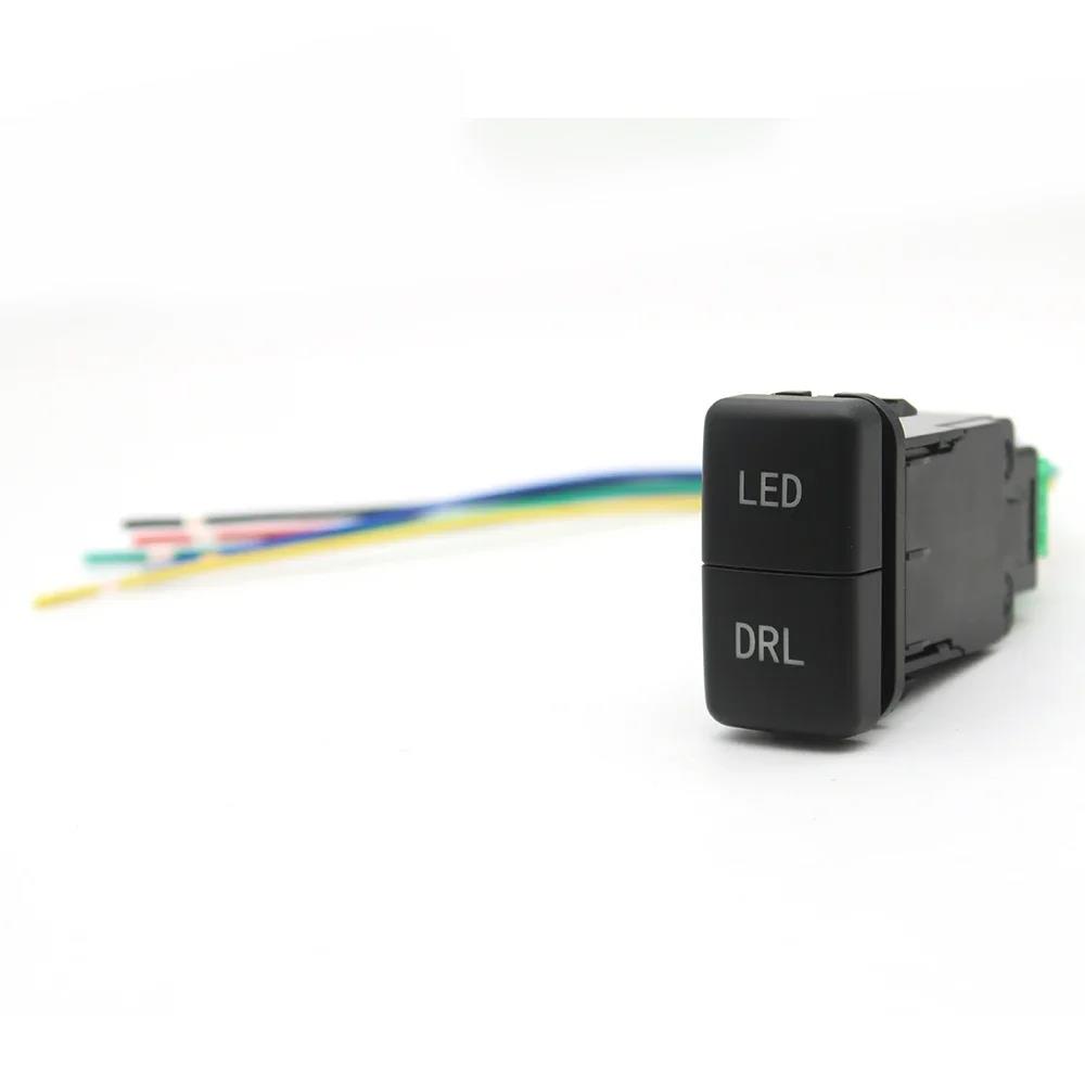 1Pc Car LED Light DRL Power Horn Mirror Heating Garage Door Double Switch For Toyota Land Cruiser Prado 120 FJ CRUISE LC76