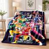 Power Rangers Flannel Throw Blanket Soft Warm Cozy For Sofa Bed Indoor Home Bedroom Use