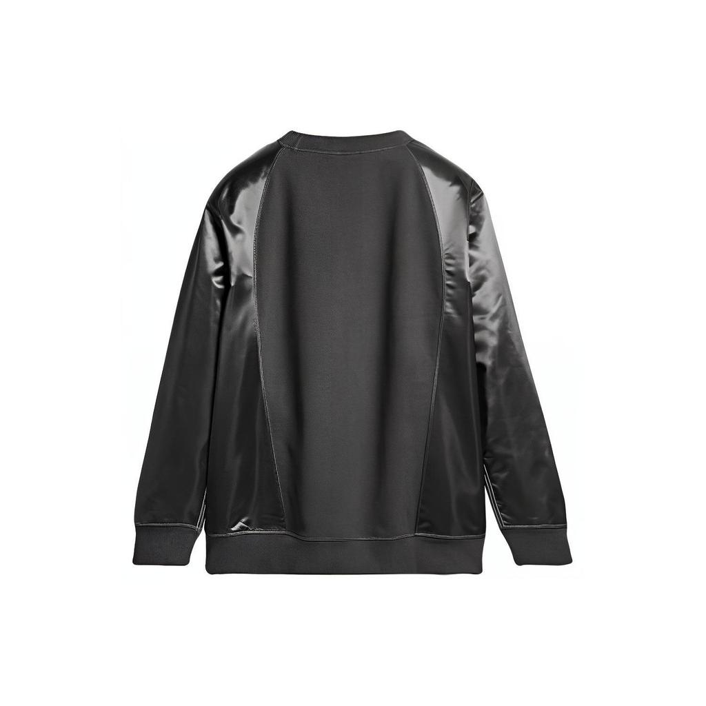 Adidas Originals X Alexander Wang Düz Renk Harf Baskılı Bisiklet Yaka Uzun Kollu Sweatshirt Erkek Sweatshirt Siyah DT9501