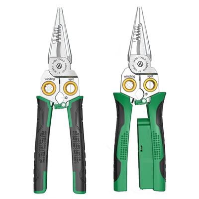 Stainless Steel Wire Strippers With Voltage Test, Multifunctional Cable Scissors For Electricians And DIYer Enthusiasts
