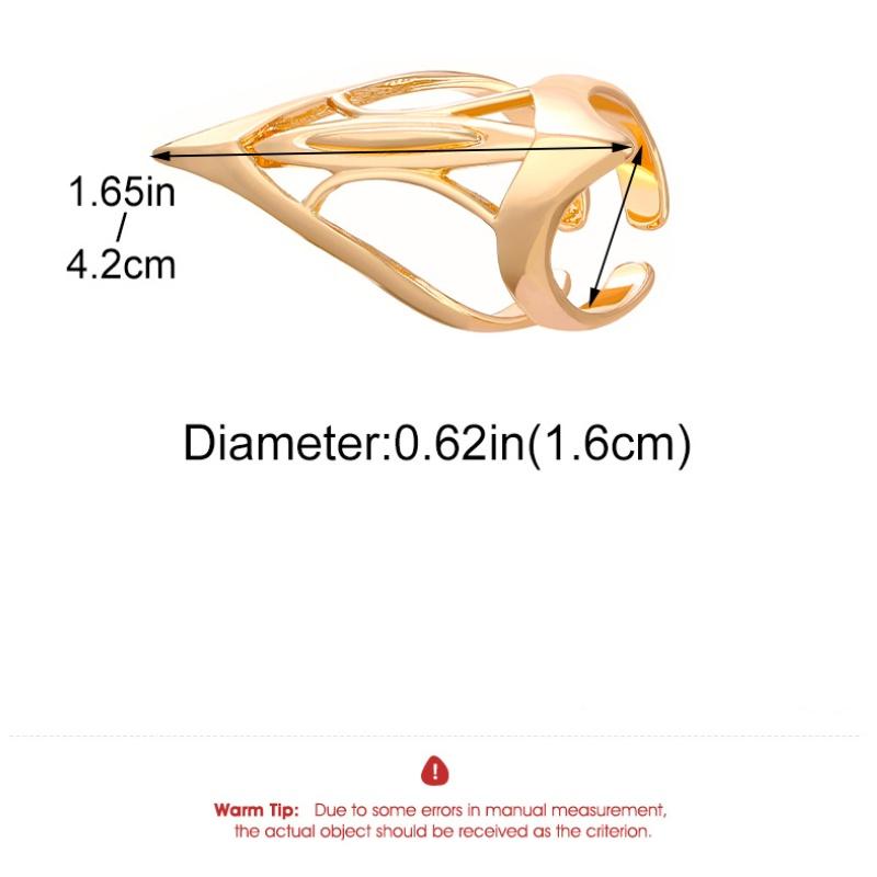 Nastavitelný Prsten na Nehet 1/2ks Punkový Kovový Gotický Rockový Strojní Design Manikúra Šperk Dárek