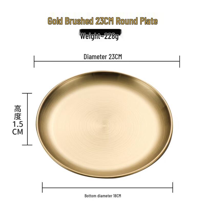 Korean Stainless Steel Serving Trays (10-Pack)