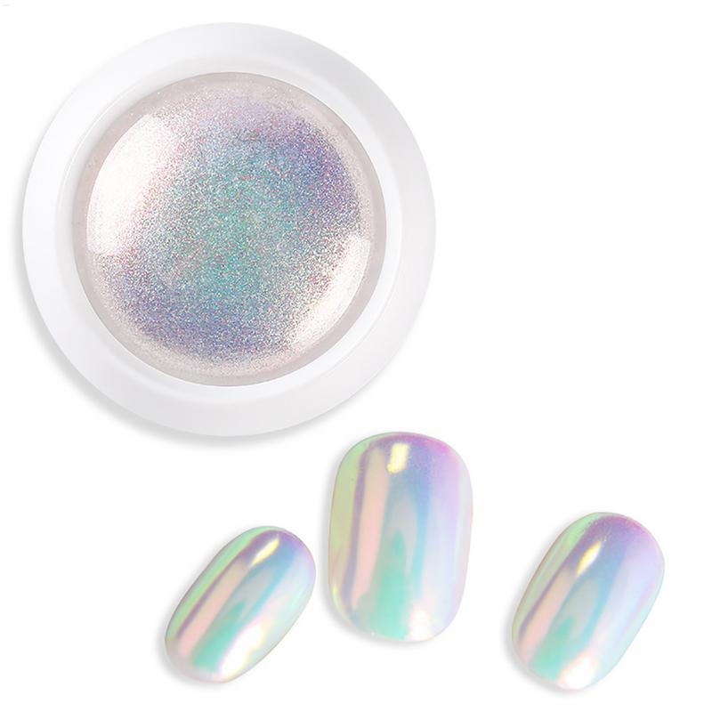 1pc Pearl Effect Nail Powders Mirror Chrome Mermaid Nails Art Powder Rainbow AB Magic Mirror Pearl Shells Powder Supplies