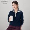 Kemengboka Women's 100% Cashmere Half-Zip Sweater