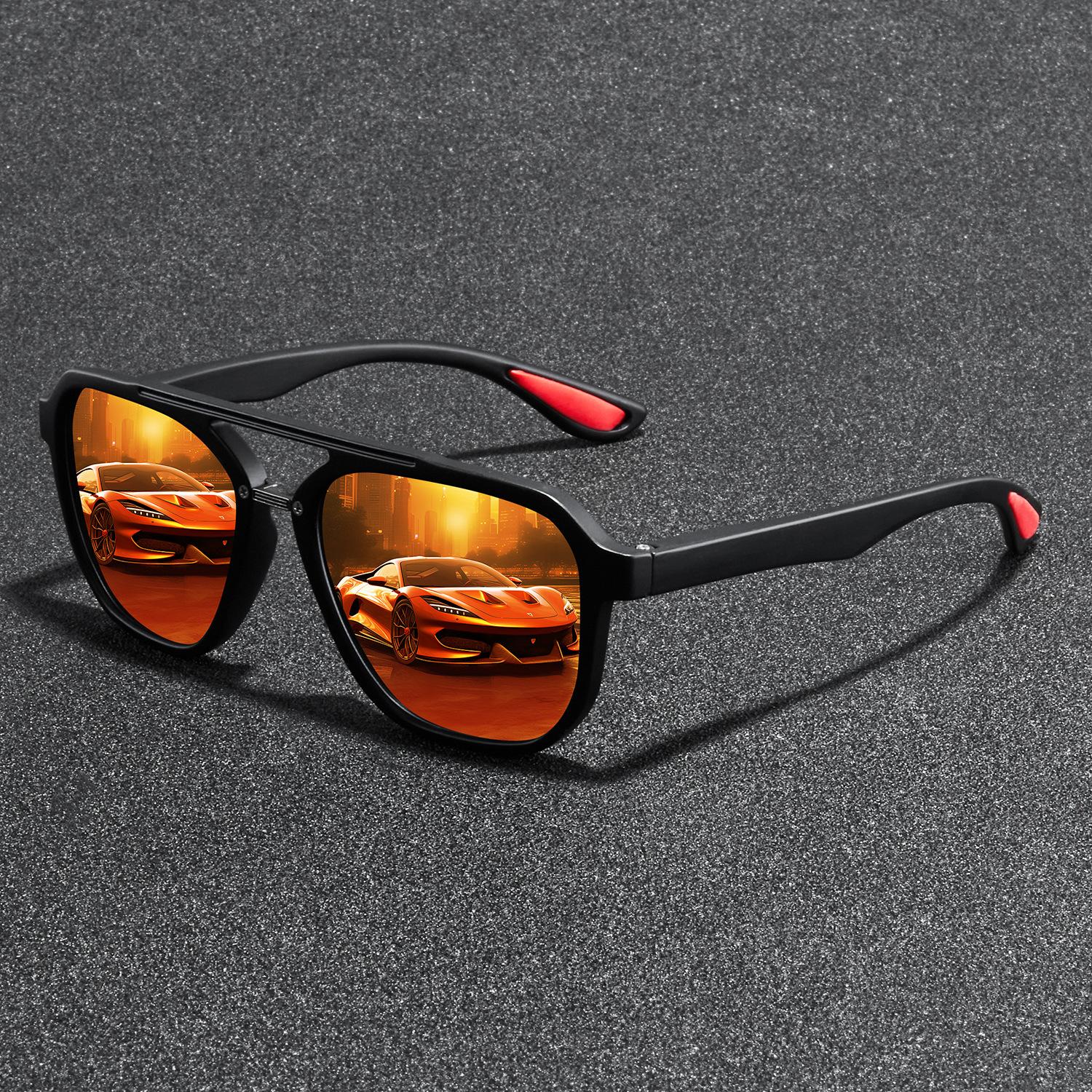 

Новые солнцезащитные очки TR Frame для Европы и Америки, велосипедные солнцезащитные очки Spring Leg, спортивные солнцезащитные очки, поляризованные мужские очки для активного отдыха красный