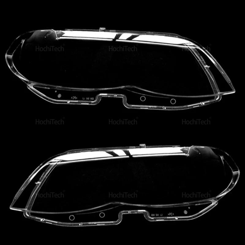 For BMW X5 E53 Facelift 2004 2005 2006 Car Headlamp Cover Headlight Lens Glass Cover Lampshade Bright Shell Lens Covers
