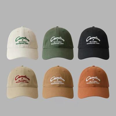 Embroidered Letter Baseball Cap Women Summer Spring Snapback Hat Retro Adjustable Hip Hop Sun Visor Hats
