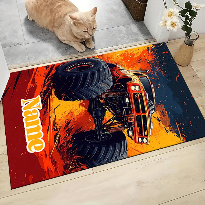 Custom Name Dragon Warrior's Dawn Carpet Rug Customizable Soft Washable Anti-Slip Home Living Room Sofa Mats Personalized Rug. 0909145