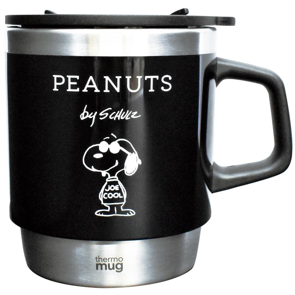 

Onishi Ken Peanuts Stacking Thermos Mug JOE COOL Black PH-3011
