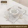 Large-Capacity Transparent Fresh-Keeping Box for Condiments, Dustproof and Moistureproof, with 8 Compartments for Fruits and Vegetables