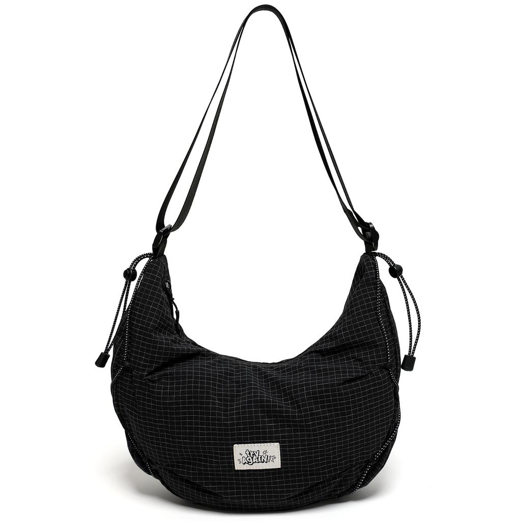 Large Capacity Crossbody Bag, Lightweight Dumpling Bag, Trendy Sporty Shoulder Bag