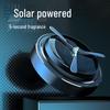 Solar-Powered Rotating Car Perfume Freshener - Long-Lasting Fragrance Car Ornament