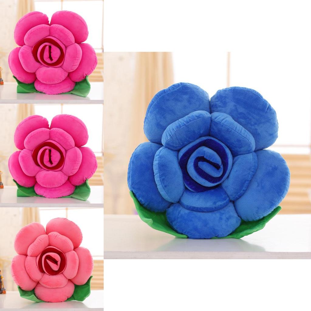 Helle Farben Rosenform Blumenkissen Kissen Lendenwirbel Dekoration Für Sofa Bett Und Stuhl