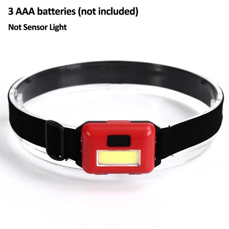 Mini Motion Sensor LED Headlamp USB Rechargeable Portable Headlight Waterproof Outdoor Flashlight Camping Hiking Fishing Lights