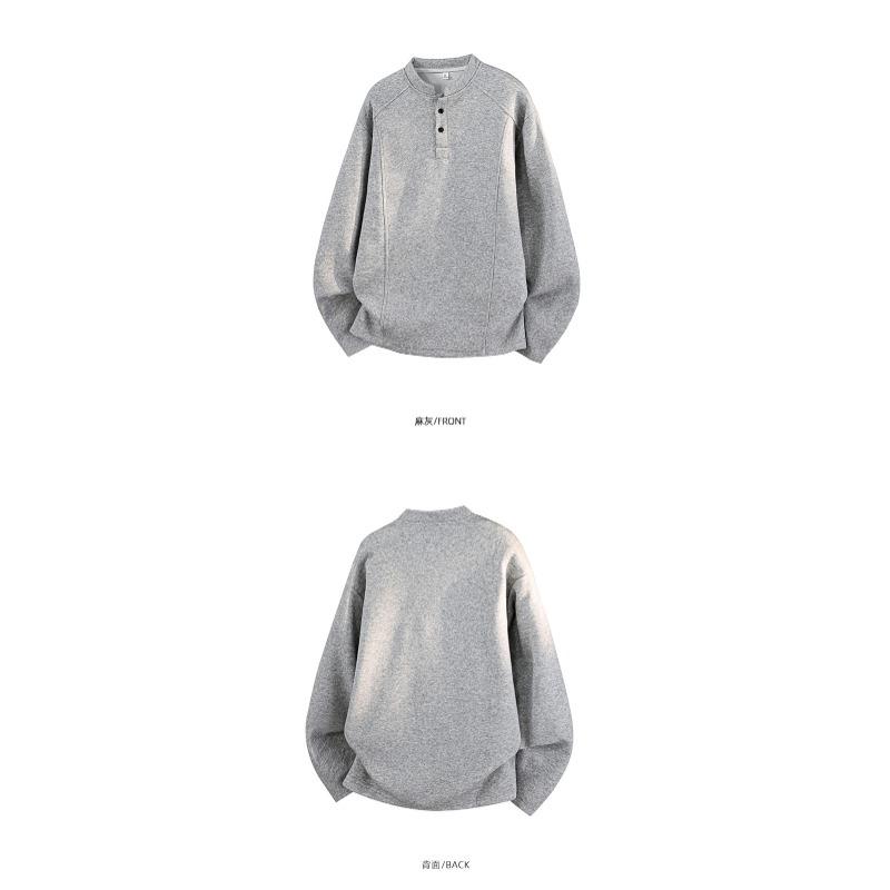 Vintage Locker Geschnitten Langarm Unisex Sweatshirt Einfach Vielseitig