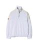 Gijunmaen Half Zip-Up Pullover Melange White