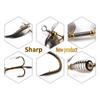 HENGJIA 1pc/5pcs Fishing Lure Spoon Spinner For Bass Pike Bait Fishing Tackle