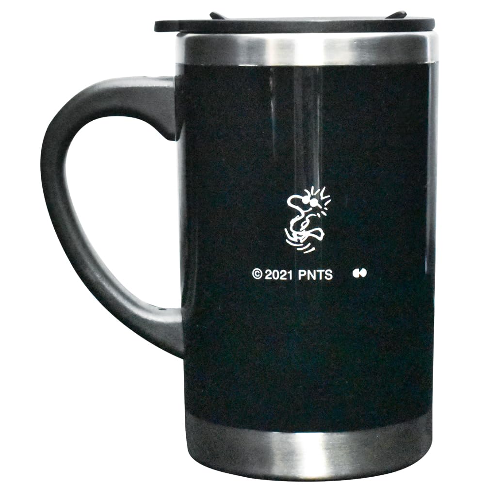Onishi Ken Peanuts Slim Thermos Mug JOE COOL Black PH-2811
