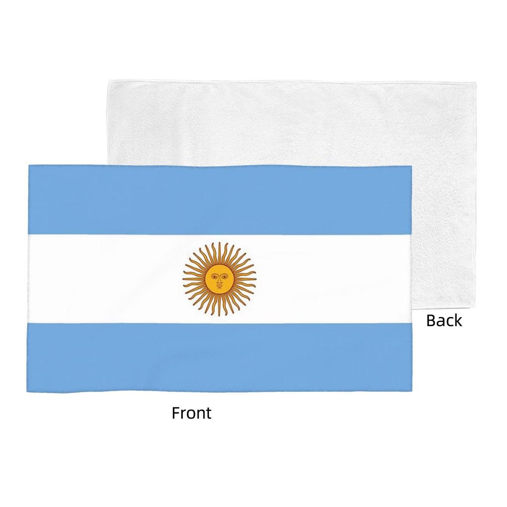 Argentina - Asciugamano Viso Morbido Argentino Asciugatura Rapida Piscina Bagno Asciugamani in Cotone Traspirante